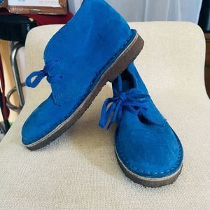 👦 Leather Royal Blue Boys Chukka Boots | Size K13 👦 👞 J. Crew | Made in Italy